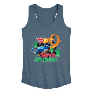 Women's - Hot Wheels - Holiday Merchandise Graphic Racerback Tank - 1 of 4