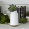 VIP Ceramic 8 in. White Vase with Taper - 2 of 4