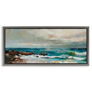Stupell Industries Rocky Ocean Waves, 31" x 14" - 1 of 4