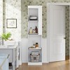 Famapy White Tall Bathroom Storage Cabinet - Sliding Shelf Organizer for Toiletries - 2 of 4