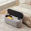 NicBex Modern 45" Storage Bench Boucle Accent Stool with Cushioned Top for Entryway and Living Room - image 2 of 4