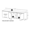 Coal Harbor Wall Mounted Hutch Black - Prepac: Laminated Storage, Self-Closing Hinges, Nickel Handles - 4 of 4