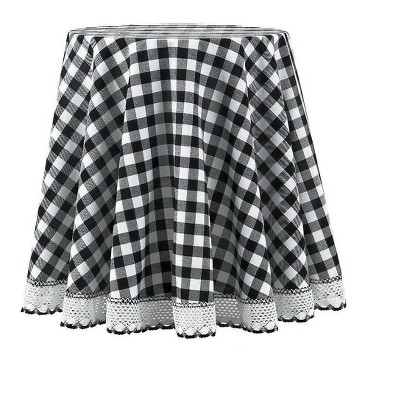 Kate Aurora Country Farmhouse Plaid Buffalo Check Stain & Spill Proof Fabric Tablecloths