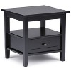 Vynxaria End Table - Black, 18.1" D x 20" W x 19.5" H - 2 of 4