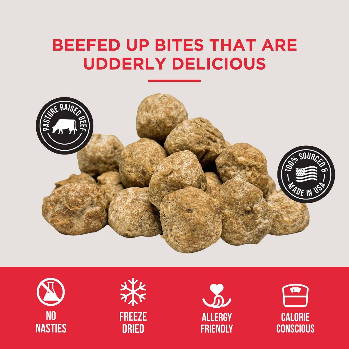 Natural Rapport The Only Freeze Dried Meatballs Dog Treats - 4oz - thumbnail 7
