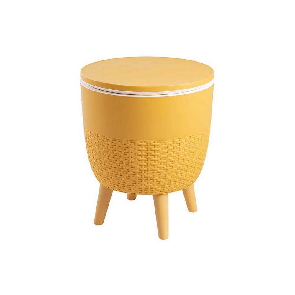 Photos - Other Furniture Lagoon Cancun 2-In-1 Outdoor Side Table Gold 