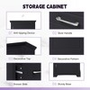 PAGED Storage Cabinet Modern Bathroom Organizer with 2 Drawers, Adjustable Shelves and Door Shelves, Freestanding Storage Unit for Room - 4 of 4
