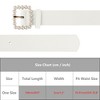 INSPIRE CHIC Women's Faux Leather Pearl Buckle Wide Waist Belts 40.9" X 1.2" - 4 of 4