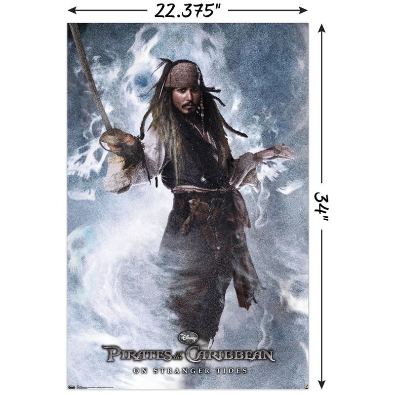 Trends International Disney Pirates of the Caribbean: On Stranger Tides - Jack Unframed Wall Poster Prints, 3 of 7