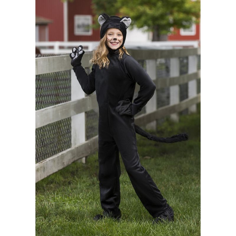 HalloweenCostumes.com Fun Costumes Child Black Cat Costume, 2 of 5