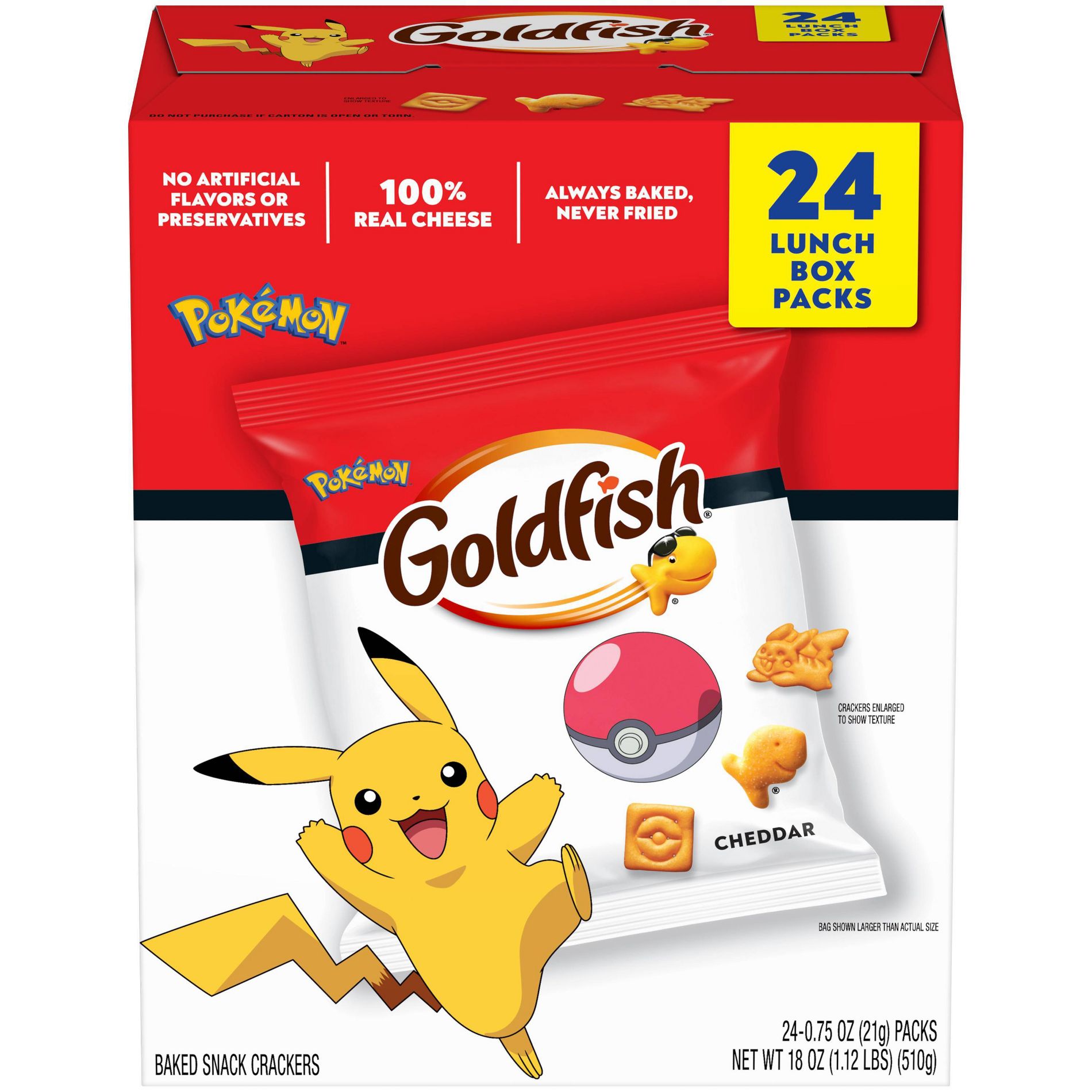 Pepperidge Farm Pokemon Goldfish Crackers Multipack - 18oz/24ct