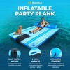 Solstice Original Floating Inflatable Dock, RISE Swimming Platform, 10 x 8 Foot Water Mat Swim Raft with Integrated Backrest and Mesh Entryway - 2 of 4
