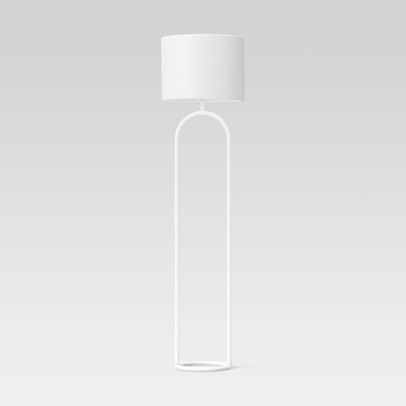 Ring Base Floor Lamp White (Includes LED Light Bulb) - Threshold&#8482;, 1 of 6