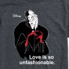 Men's - Disney Villains - Cruella De Vil Love Unfasionable Short Sleeve Graphic T-Shirt - 2 of 4