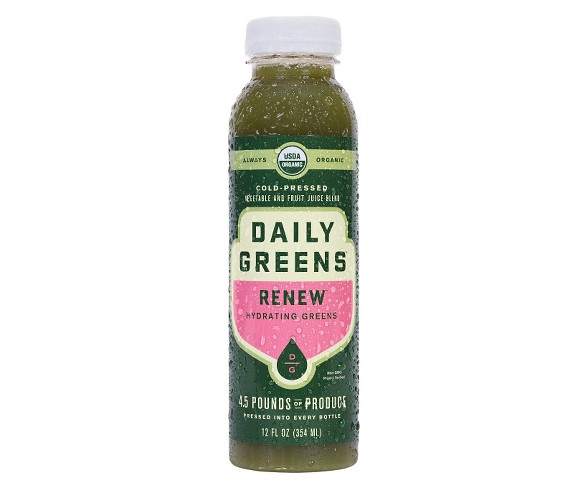 Daily Greens Renew Organic Vegan Cold Pressed Juice - 12 fl oz