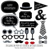 Big Dot of Happiness Wedding Anniversary - Photo Booth Props Kit - 20 Count - 2 of 4