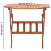 vidaXL Folding Patio Table, 35.4"x29.5" Solid Wood Acacia - 4 of 4