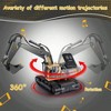16 Inch Remote Control Excavator Toy, 9 Channel RC Construction Vehicle with Hydraulic Digger. - 4 of 4
