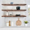 3 Pack (35"x9") Sorbus Long Floating Wall Shelves for Bedroom, Decor, Kitchen, Living Room - for Trophies, Frames, Bookshelf - 3 of 4