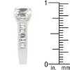 Slickblue Classic Women's 3 Ct. Engagement Ring, Clear Cubic Zirconi, Baguette and Round Cuts, Size 5-10 - 4 of 4