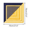 INSPIRE CHIC Women's Contrast Color Polka Dots Printed Square Satin Symmetrical Neck Scarves 1Pc - 3 of 4