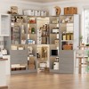 Aheaplus Freestanding Closet Organizer System with 5 Drawers & 12 Shelves - 2 of 4