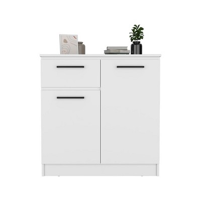 NicBex 1 Drawer Dresser for Bedroom with 2 Cabinets,Chest of Drawers with Metal Handle,Freestanding Dresser,Storage Dressers for Bedroom