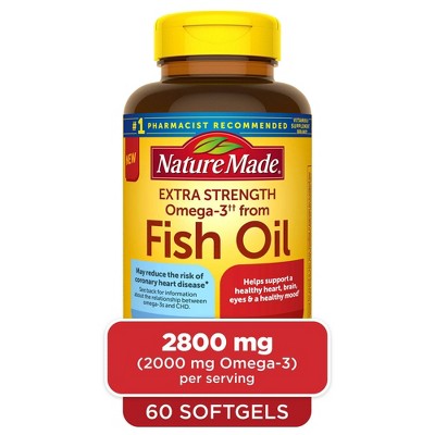 Nature Made Fish Oil 2800mg Omega-3 Softgels - 60ct