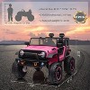 24V 2-Seater Kids Ride-On Truck with Remote Control, 180W Motor, 7Ah Battery, LED Lights, Music, Spring Suspension, USB Port & Shovel - 4 of 4