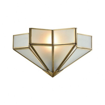 Elk Home Decostar 1 - Light Wall Light in  Brushed Brass
