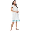 Casual Nights Women's Lace Short Sleeve Nightgown - 2 of 4