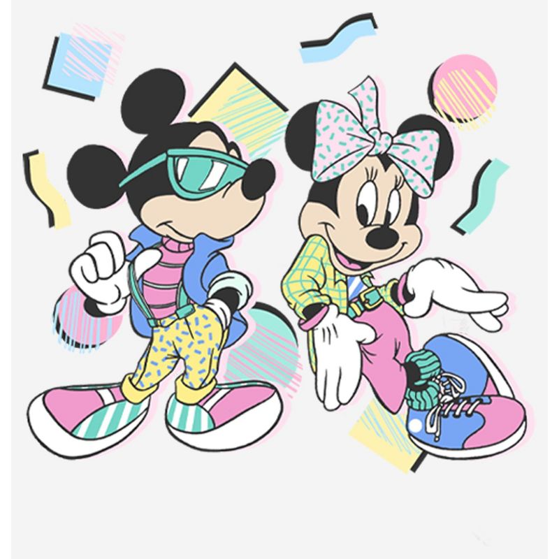 Women's Mickey & Friends Retro Minnie and Mickey Mouse T-Shirt, 2 of 5