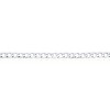Links of Italy Sterling Silver 3.5mm Cuban Anklet - Rhodium Plated - Silver - 9 Inch - 2 of 3