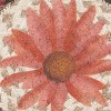 Earth Rugs Garden-Themed Jute Coaster – 7" Floral Hand-Stenciled Art by Sandy Clough - 3 of 3