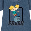 - Hey Arnold! - Fresh Arnold Graphic Short Sleeve Fleece Dress - 2 of 4