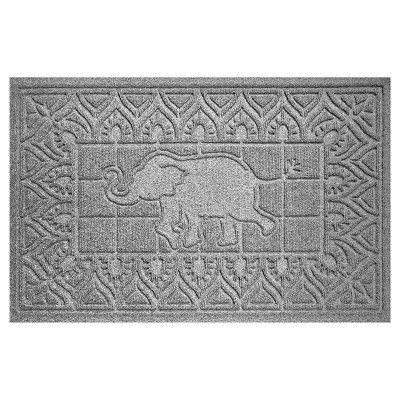 Medium Gray Animals Pressed Doormat - (2'X3') - Bungalow Flooring