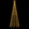 vidaXL Christmas Tree With Spike Warm White Powder-coated steel, copper, PVC - 10 x 3 ft Warm white - 4 of 4