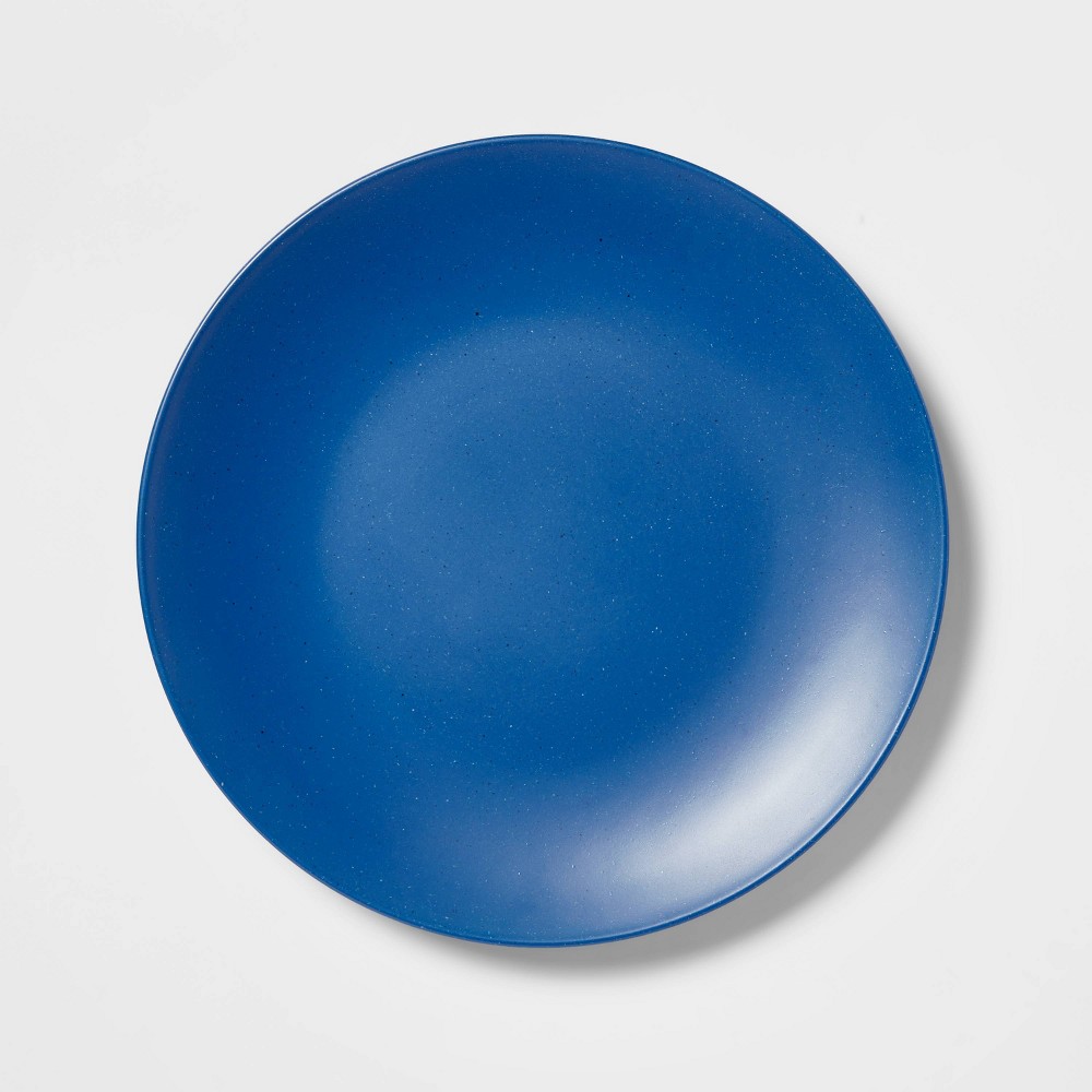 10.5" Bamboo and Melamine Dinner Plate Blue - Threshold™ 5 Pcs 