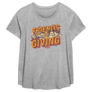 Women's Mickey & Friends Friendsgiving Celebration T-Shirt - 1 of 3