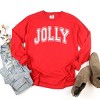 Simply Sage Market Jolly Varsity Thick Outline Garment Dyed Long Sleeve - 3 of 4