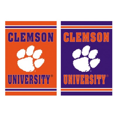 Evergreen NCAA Clemson University Garden Suede Flag 12.5 x 18 Inches Indoor Outdoor Decor