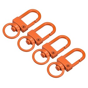 Unique Bargains DIY Craft Key Organization Lobster Claw Lanyard Swivel Clasps 1.3" x 0.51" 4 Pcs - 1 of 4