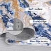 Abstract Marble Area Rug, Modern Low Pile Washable Rug, Soft Luxury Carpet for Living Room, Bedroom, Kitchen, and Dining Room - 4 of 4