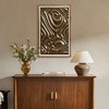 LuxenHome Gold Metal Abstract Wood Framed 20"W x 32" H Wall Decor - 4 of 4