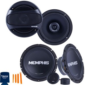 Memphis Audio 1 Pair of SRX60C 6.75" Components and 1 Pair SRX62 6.5" Coaxial Speakers - 1 of 4