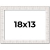 PosterPalooza | Sculpted White Picture Frame - UV Acrylic, Backing Board, Hanging Hardware Included - 2 of 4