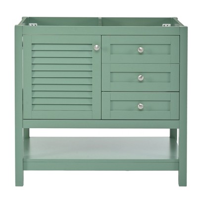 NicBex Bathroom Vanity without Sink/with Sink,Classical Bathroom Sink Vanity with Drawers,30"/36" Bathroom Sink Cabinet,Green