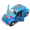 KiNSMART - 1967 Volkswagen Classical Beetle 5" 1:36 Scale Die Cast Metal Model Toy Car w/Pullback Action (4Set Peace Love Decals) - 3 of 4