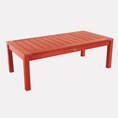  Adirondack Patio Conversation Table Rustic Red - highwood 