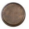 CT501 Modern Contemporary Round Aluminum material 32inCoffee Table, Farmhouse Table with Glossy Hand Hammered Design Antique Gold - 3 of 4